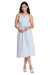 Nelle Dress - Ivory/Blue