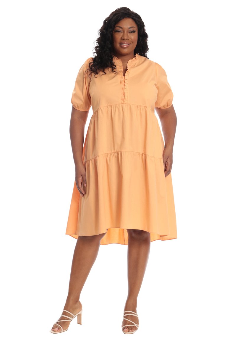 Valencia Dress - Apricot Nectar