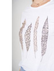 Feather Print T-Shirt