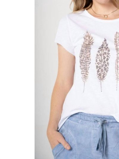 Look Mode USA Feather Print T-Shirt product