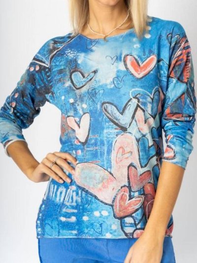 Look Mode USA Heart Abstract Print Top product