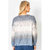 Shimmer V Neck Cheetah Print Sweater