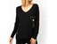 Sweater With Silver Sequin Stars - Black