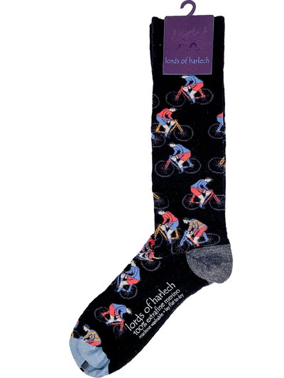 Lords of Harlech Donald Cyclists Black Sock product