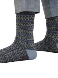 Donald Fairisle Charcoal Socks