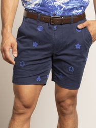 Edward Crest Navy Shorts