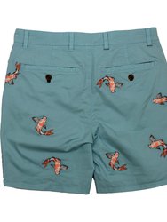 Edward Koi Aqua Shorts