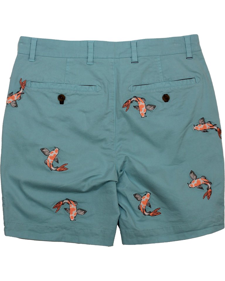 Edward Koi Aqua Shorts