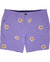 Edward Lilac Flower Embroidery Shorts - Lilac Flower