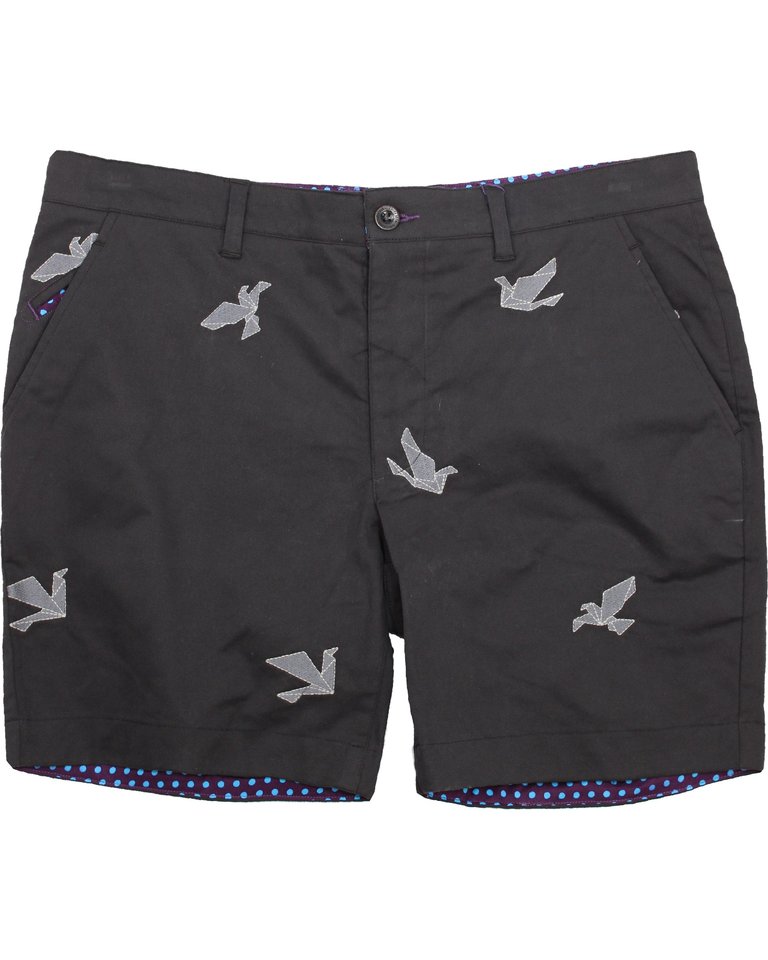 Edward Origami Birds Black - Black