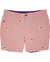 Edward Peach Flower Embroidery Shorts - Peach Flower