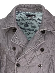 Fritz Cord Charcoal Military Jacket