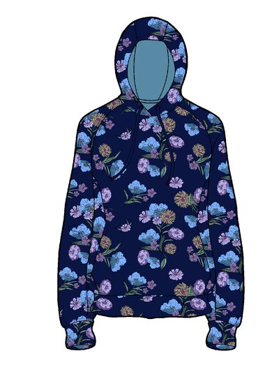 Lords of Harlech Hank Spaced Floral Hoodie product