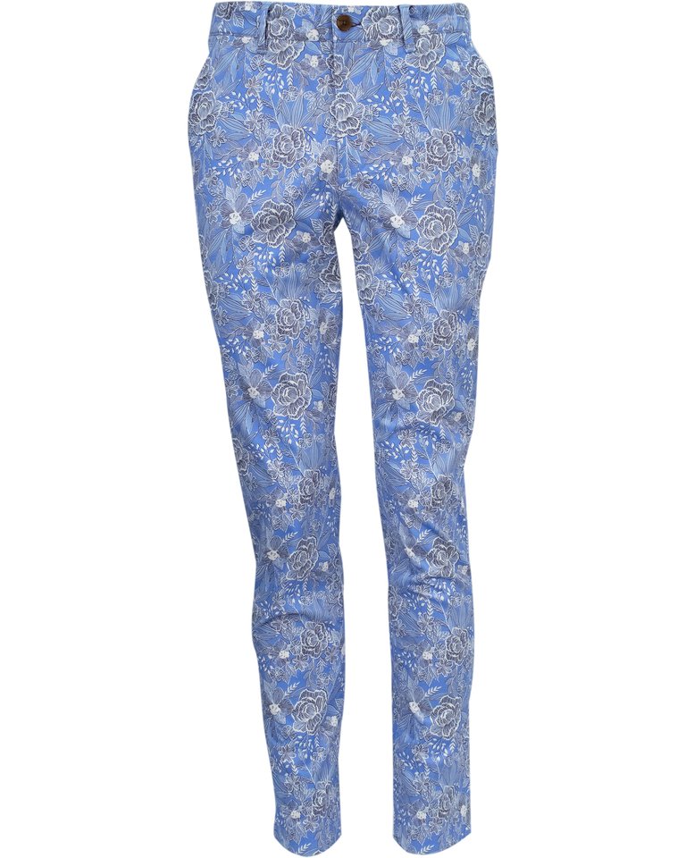 Jack Handcut Floral Pant - Blue - Jack Handcut Floral Blue