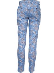 Jack Handcut Floral Pant - Blue