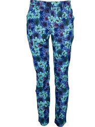 Jack Lux Hibiscus Garden Pants In Blue