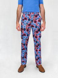 Jack Lux Hibiscus Garden Pants In Pink - Hibiscus Garden Pink