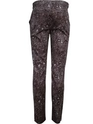 Jack Lux Outline Floral Pant - Black