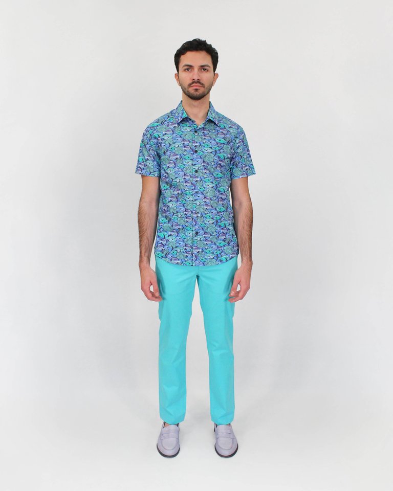 Jack Lux Pants In Lagoon - Lagoon