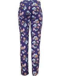 Jack Lux Spaced Floral Pant - Navy