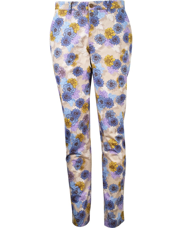 Jack Snap Floral Pant - Pumice - Pumice