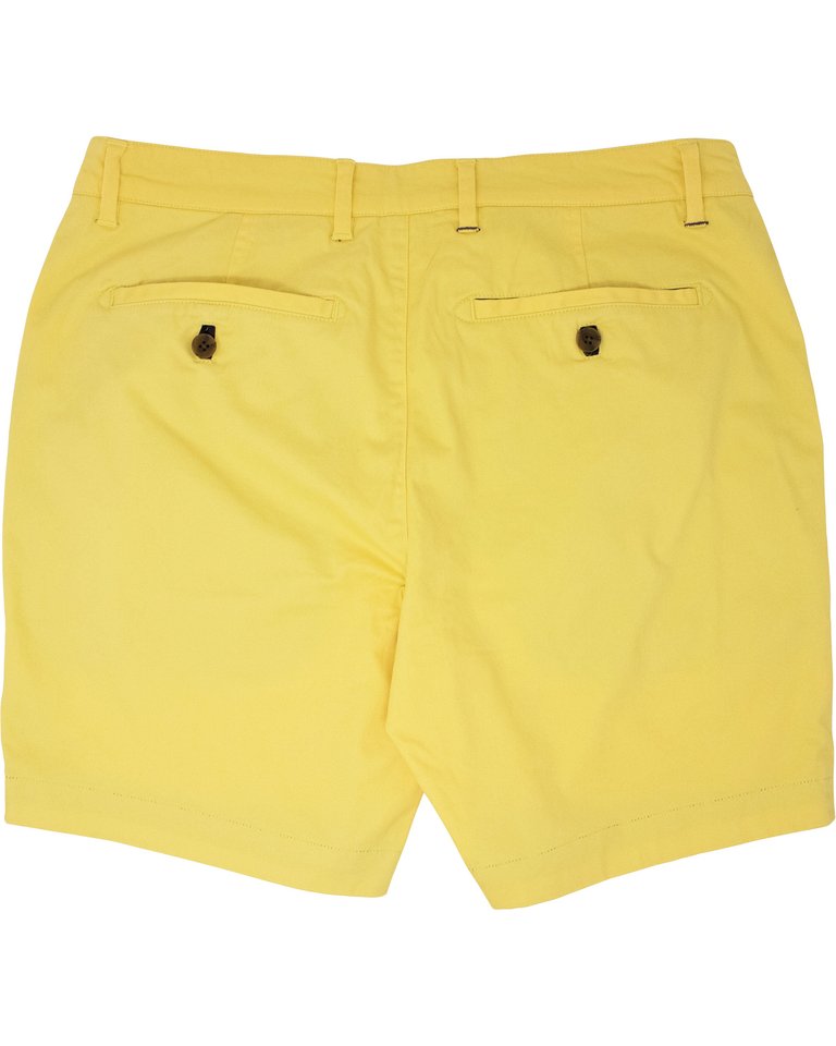 John Flat Front Short - Sunshine