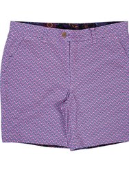 John Large Turtle Short In Pink - Large Turtle Pink