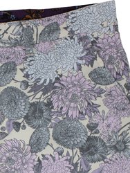 John Lux Mums Floral Lavender Shorts