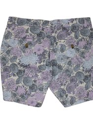 John Lux Mums Floral Lavender Shorts