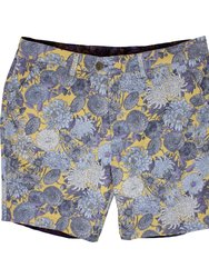 John Lux Mums Floral Yellow Shorts - Mumms Floral Yellow