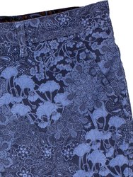 John Lux Paisley Floral Navy Shorts