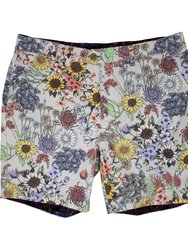 John Lux Rumspringa Floral Tan Shorts - Rumspringa Floral Tan