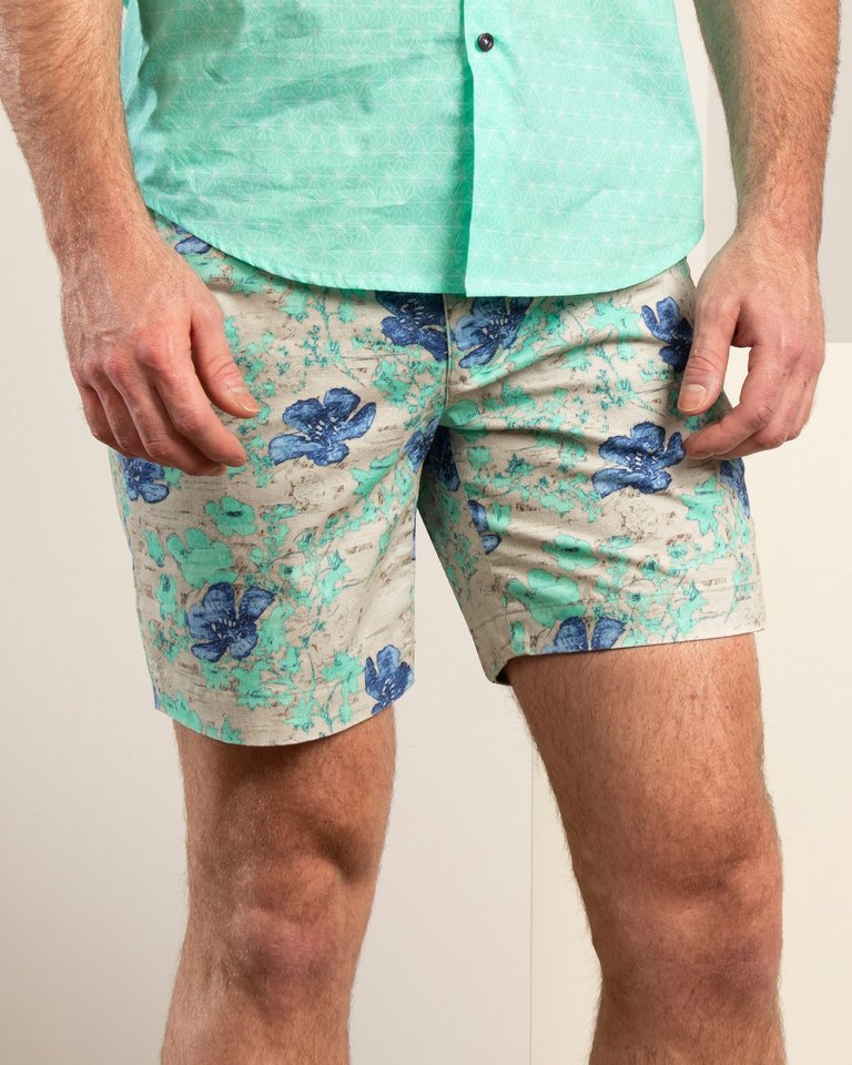 John Oriental Hibiscus Shorts