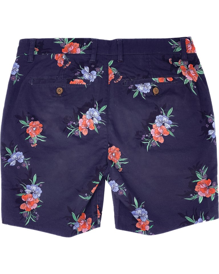 John Oxford Harmony Flat Front Short - Navy