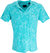 Johnny Coral Towel Polo Shirt In Lagoon