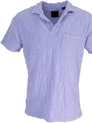 Johnny Coral Towel Polo Shirt In Lavender