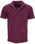 Johnny Paisley Towel Polo Shirt - Plum - Johnny Plum