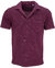 Johnny Paisley Towel Polo Shirt - Plum - Johnny Plum