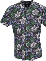 Maze Colorful Floral Black - Black