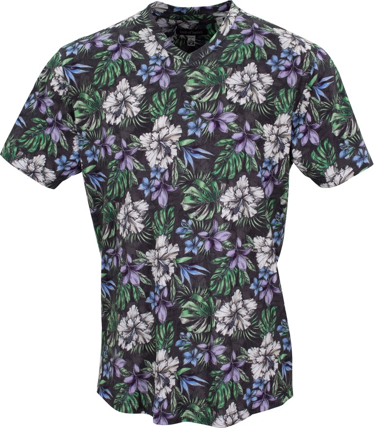 Maze Colorful Floral Black - Black