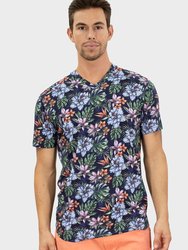 Maze Colorful Floral Navy