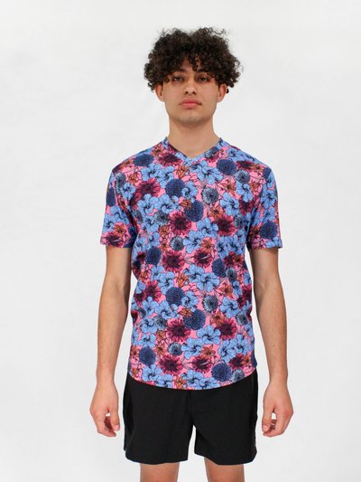 Lords of Harlech Maze Hibiscus Garden Shirt In Pink product
