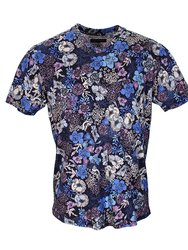 Maze Mob Floral Shirt Navy - Maze Mob Floral Navy