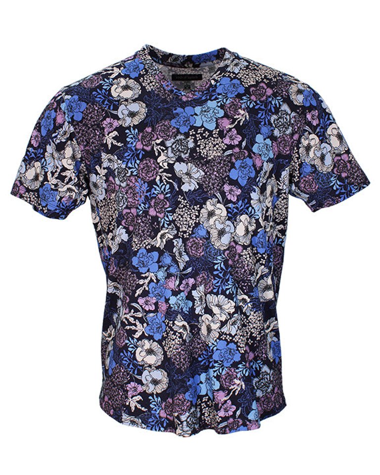 Maze Mob Floral Shirt Navy - Maze Mob Floral Navy