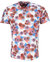 Maze Snap Floral V-Neck Tee - Melon - Maze Snap Floral Melon