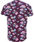 Maze Spaced Floral V-Neck Tee -  Plum