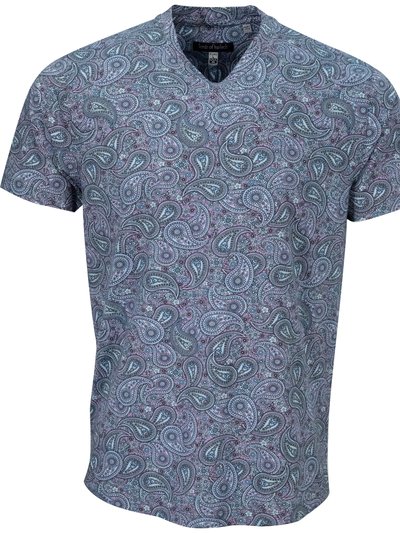 Lords of Harlech Maze Trippy Paisley V-Neck Tee - Lavender product