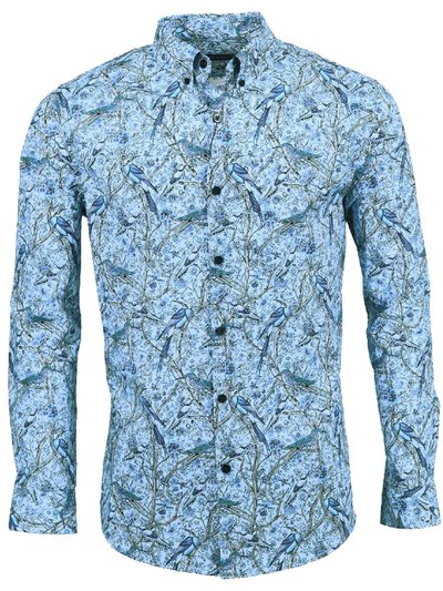 Lords of Harlech Morris Branches Blue Shirt product