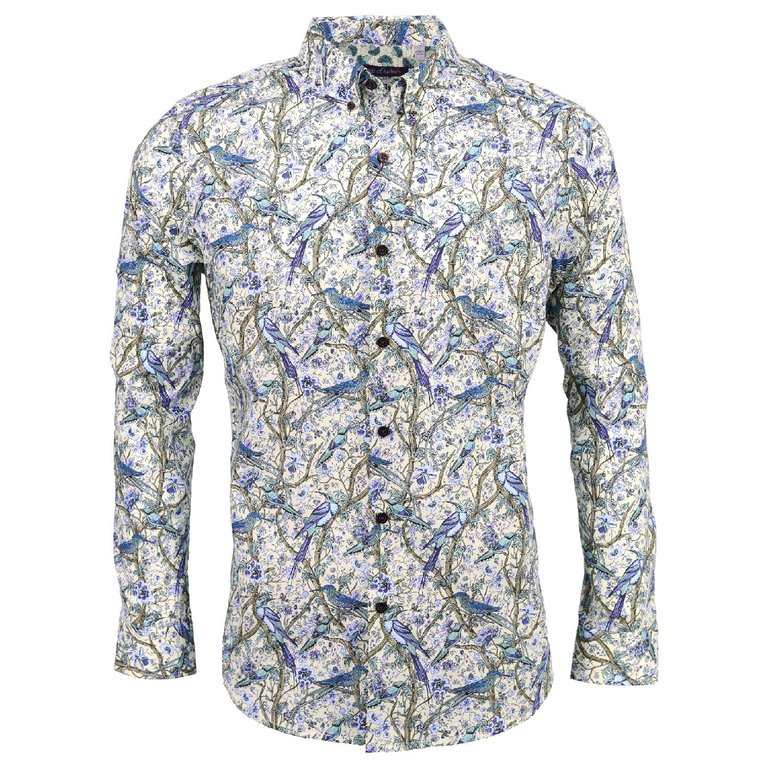 Morris Branches Ivory Shirt - Branches Ivory