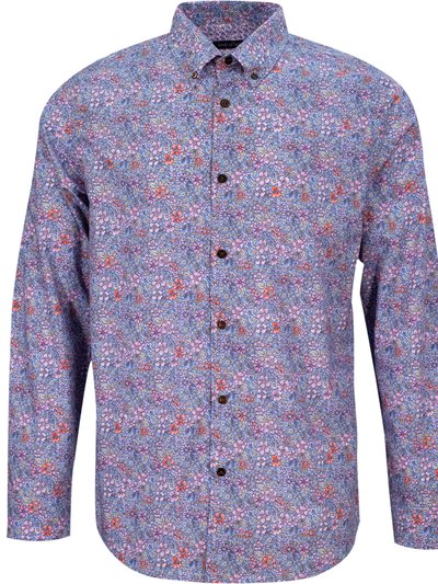 Lords of Harlech Morris Flower Field Shirt - Shadow Pink product